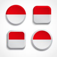 Ä°ndonesia flag buttons