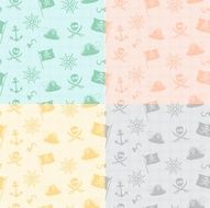 pirate theme repeatable pattern