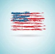 Abstract Flag of US