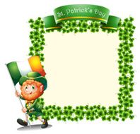 Empty frame for St Patrick&#039;s day