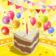 piece of cake and a party atmosphere