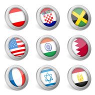 3D national flag icon N6