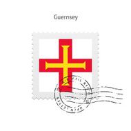 Guernsey Flag Postage Stamp