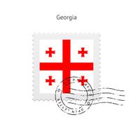 Georgia Flag Postage Stamp