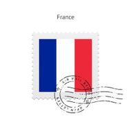 France Flag Postage Stamp