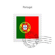 Portugal Flag Postage Stamp