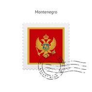 Montenegro Flag Postage Stamp