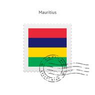 Mauritius Flag Postage Stamp