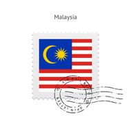 Malaysia Flag Postage Stamp