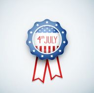 4th of july american independence day badge N2