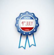 4th of july american independence day badge N3