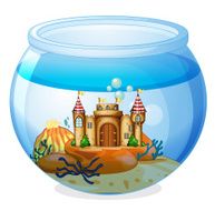 Castle inside the aquarium