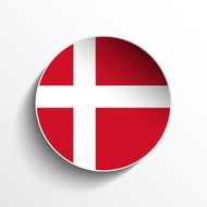 Denmark Flag Sticker Button