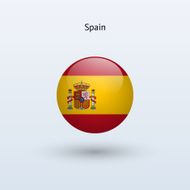 Round flag of Spain