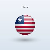 Round flag of Liberia
