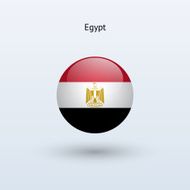 Round flag of Egypt