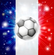 France soccer flag