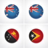 Flags of countries as fabric badges N28