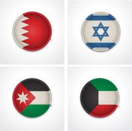 Flags of countries as fabric badges N30