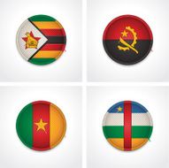 Flags of countries as fabric badges N32