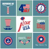 Happy Independence day card with font typography