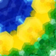 Retro pattern made of hexagonal shapes Mosaic background Vecto N9