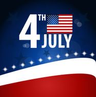 American Flag for Independence Day Vector illustration N28