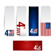 American Flag for Independence Day Vector illustration N29