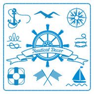 nautical badges and decor