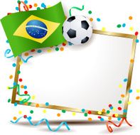 Brazilian signboard soccer theme