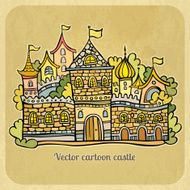Cartoon fairy-tale castle