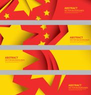 Abstract Chinese Flag China National Colors Background (vector Art)