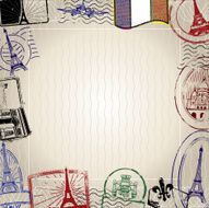 nostalgic French background