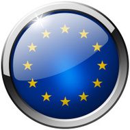 EU Round Metal Glass Button