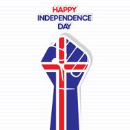 happy Independence Day Iceland design
