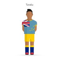 Tuvalu football player Soccer uniform