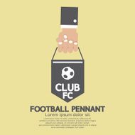 Football or Soccer Pennant Banner