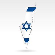 Israel Flag Map N4