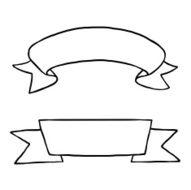 two ribbons banner