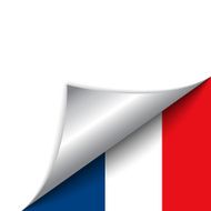 France Country Flag Turning Page N4