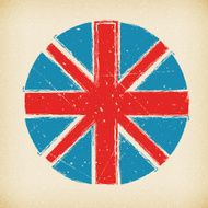 british grunge vector flag background poster