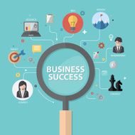 vector infographics background business success concept