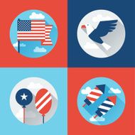 United States of America Independence Day greeting card N9