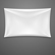 White Textile Banner Vector