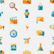 Flat Design Elements Seamless Pattern N4