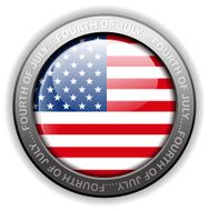 usa flag label