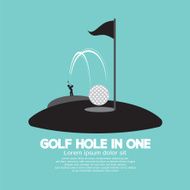Golf Hole in One Sport Symbol