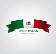 Made in Mexico ribbon Mexican Flag(vector art)