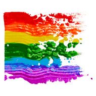 Gay and LGBT rainbow flag Culture symbol Handmade N8