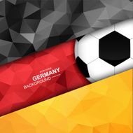 Geometric background flag in Germany